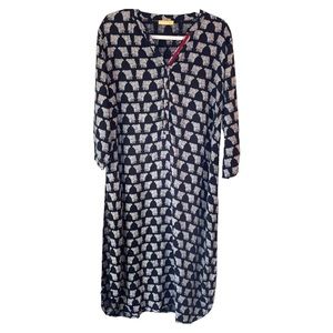 Indian Elephant Pattern Kaftan With Pants